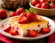 Творожная запеканка с клубникой: легкий десерт для всей семьи