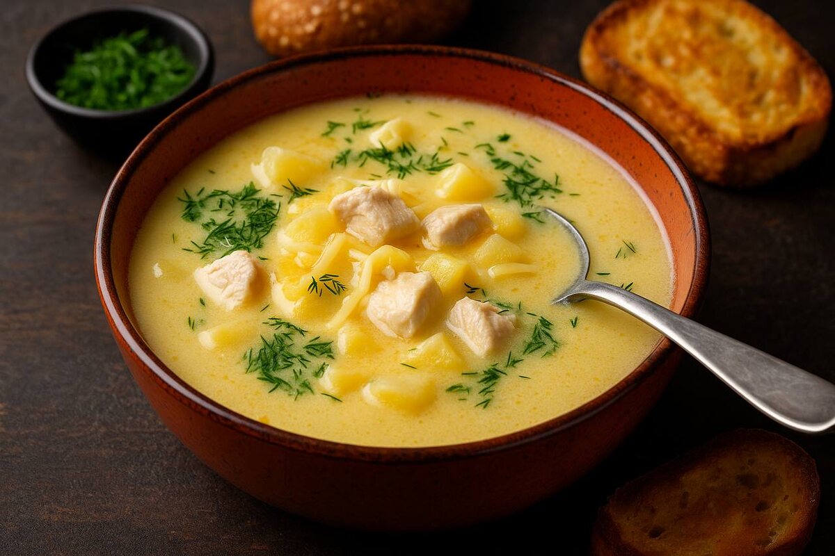 Сырный суп с курицей: комфорт и уют в каждой ложке