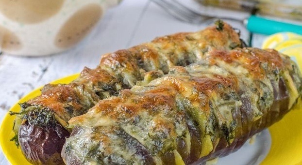 Вкуснейшие запечённые баклажаны "Гармошка" с картофелем под сырной корочкой